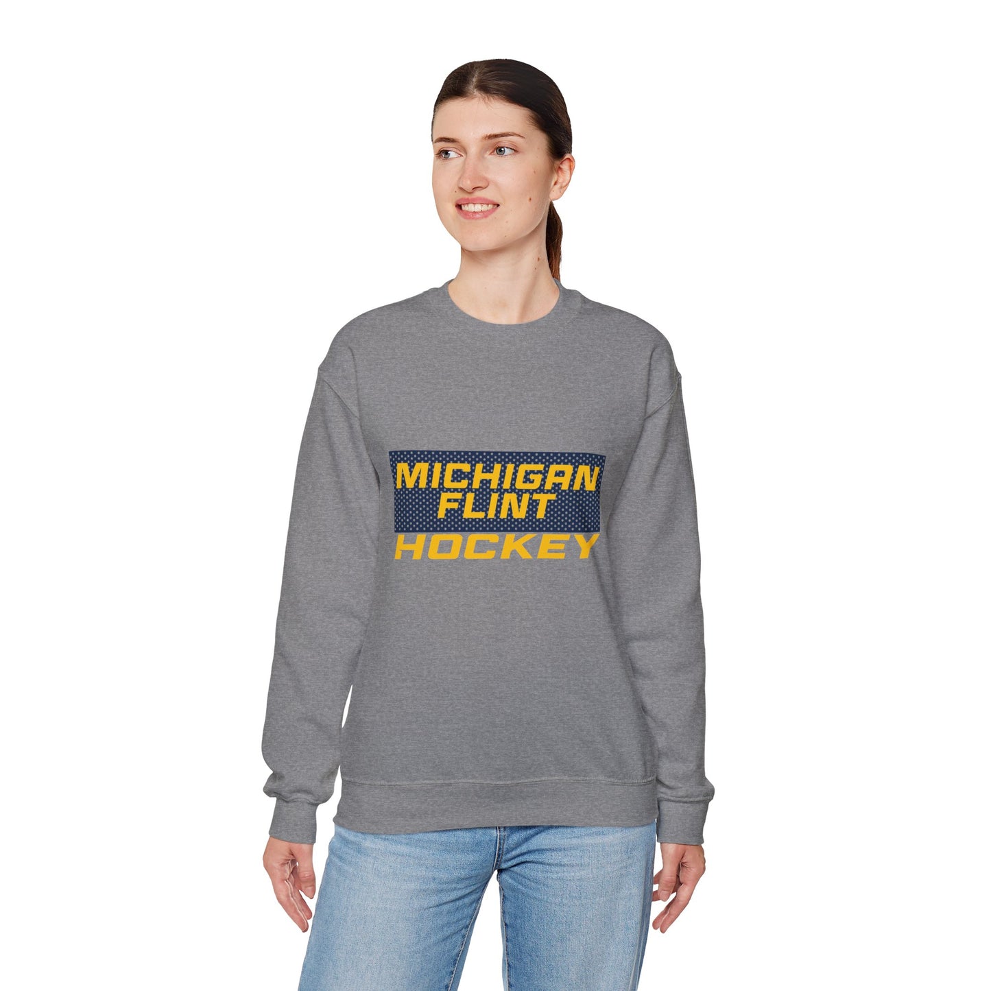 Women's Heavy Blend™ Crewneck Sweatshirt - Michigan Flint Hockey