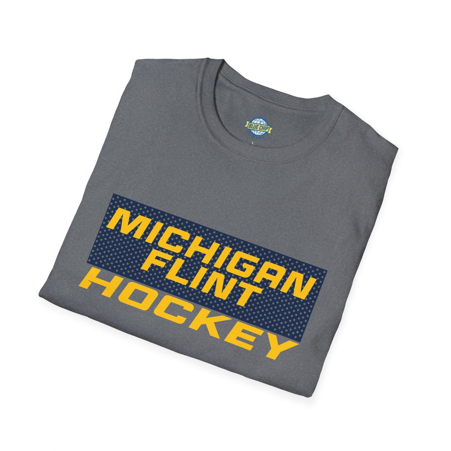Michigan Flint Hockey Unisex Softstyle T-Shirt