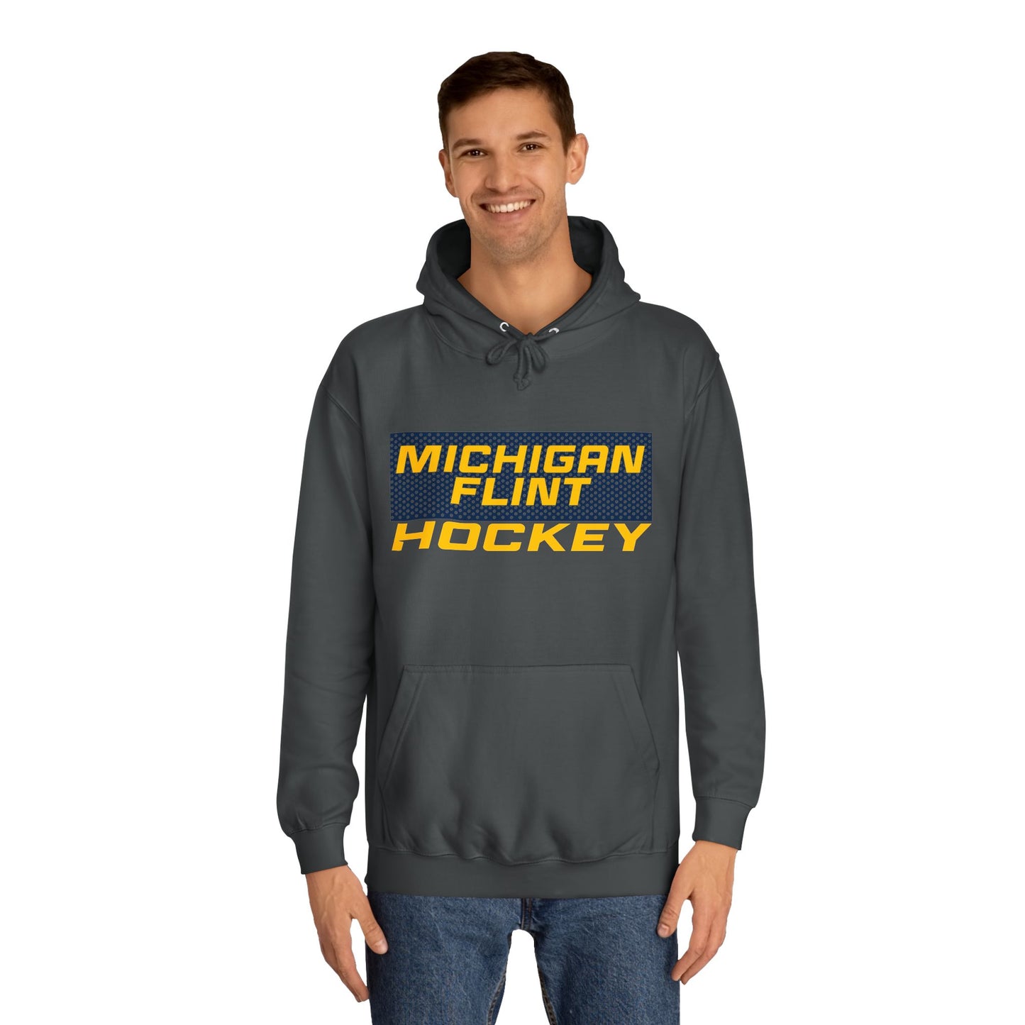 Michigan Flint Hockey Unisex College Hoodie