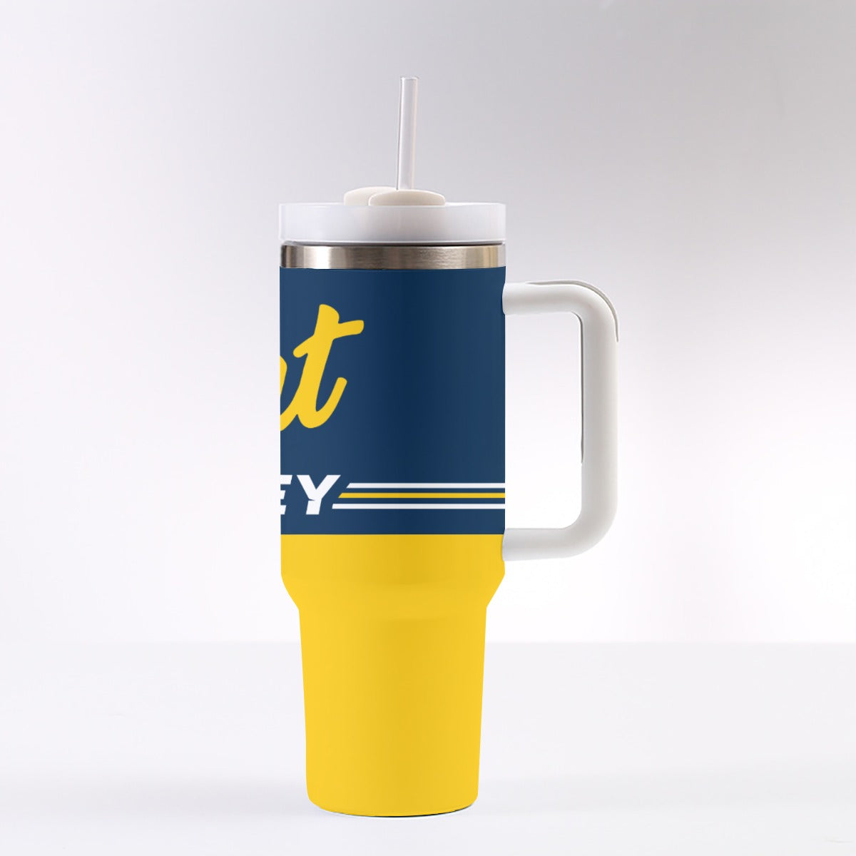 Flint Hockey 40 oz Tumbler With Handle