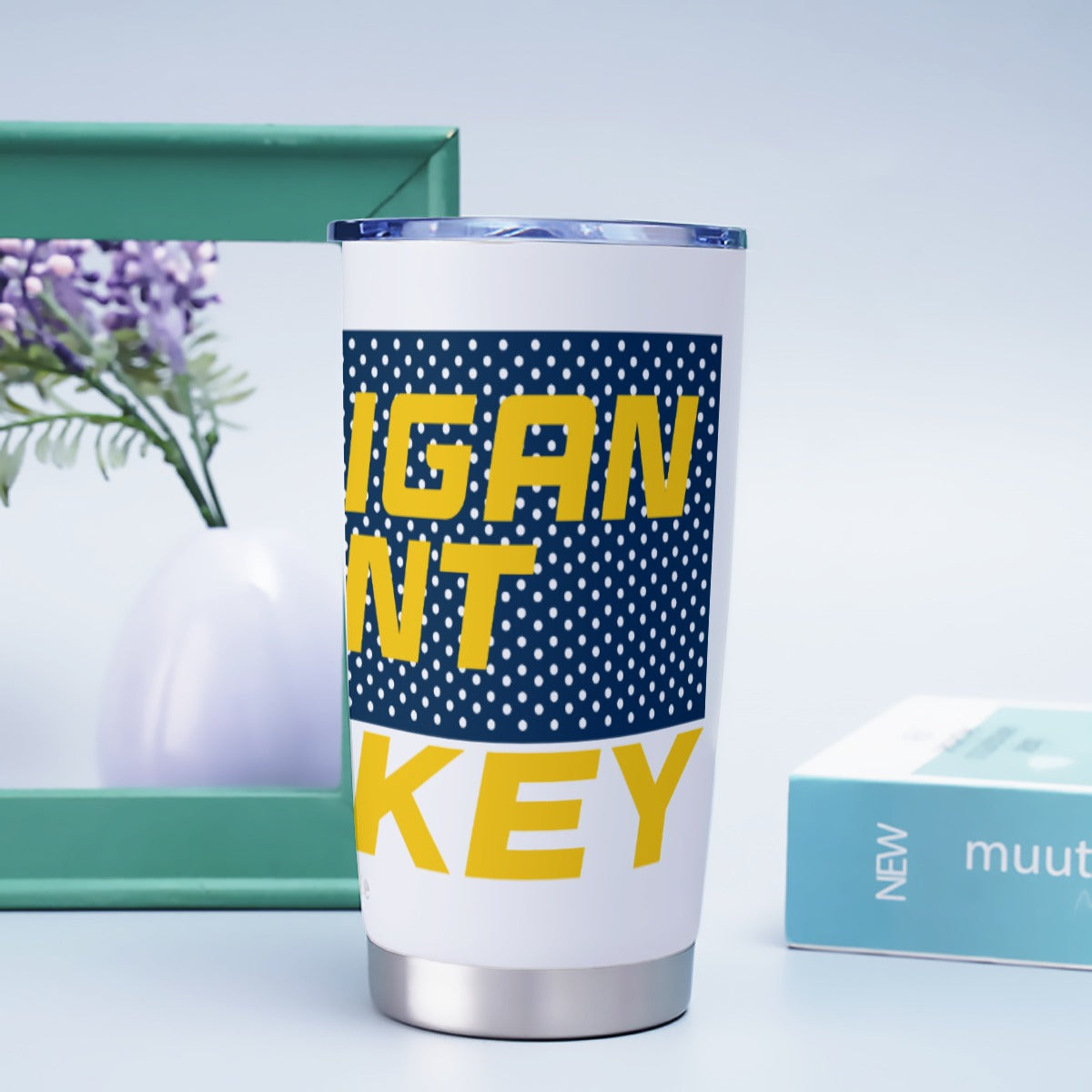 20oz Michigan Flint Hockey Tumbler