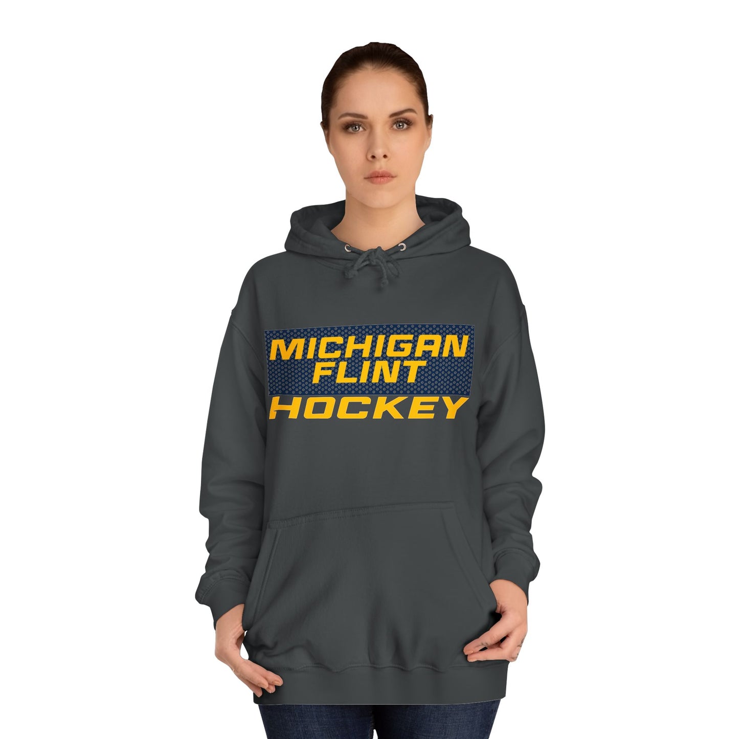 Michigan Flint Hockey Unisex College Hoodie