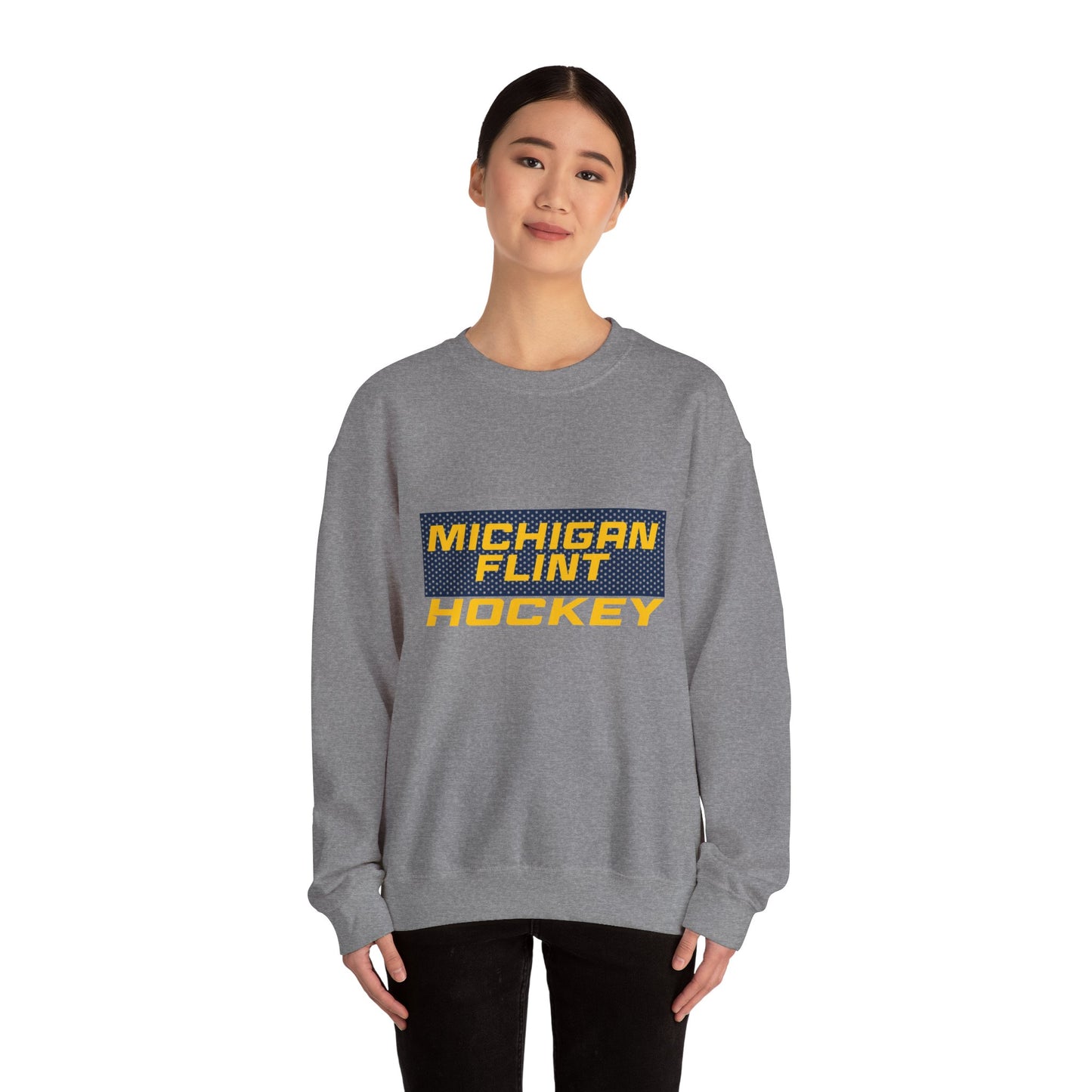 Women's Heavy Blend™ Crewneck Sweatshirt - Michigan Flint Hockey