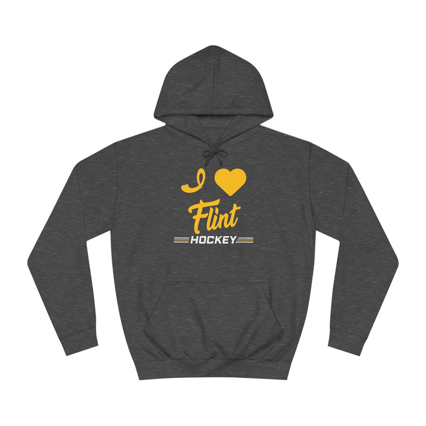 I Love Flint Hockey Unisex College Hoodie