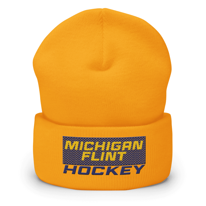 Michigan Flint Hockey Cuffed Beanie