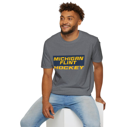 Michigan Flint Hockey Unisex Softstyle T-Shirt